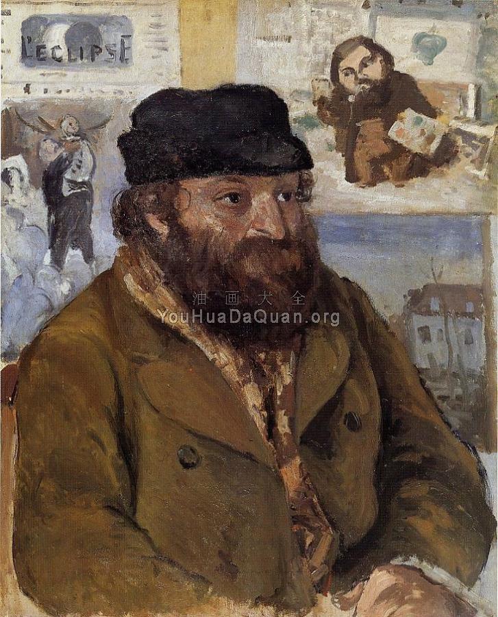 Portrait of Paul Cezanne - 卡米耶·毕沙罗